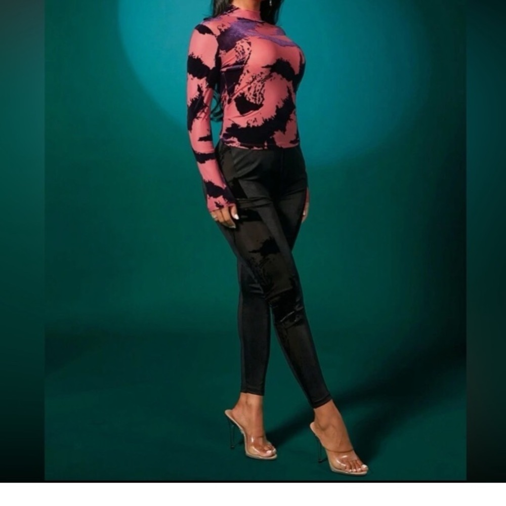 SHEIN SXY Sexy Nightclub Women'S Gorgeous Velvet Mesh Brushstroke size XS - Picture 7 of 12